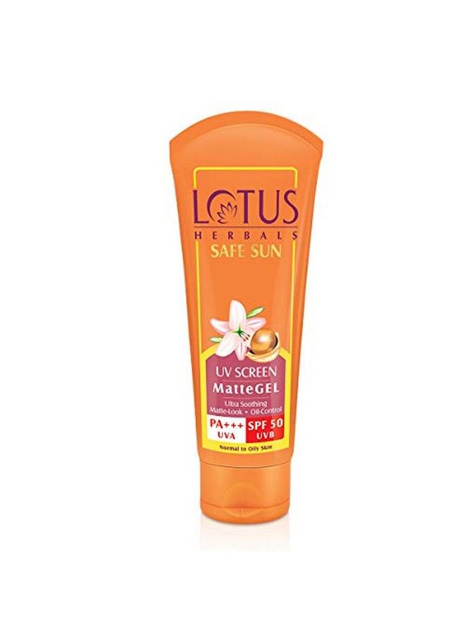 Uv Screen Matte Gel And Sun Block Cream Spf 50 Spf 30 50G Cream