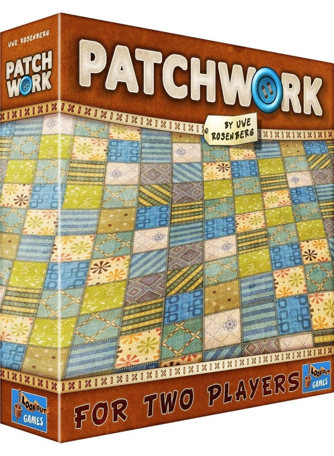 Patchwork Board Game Americana Edition | Strategy Game | Puzzle Game | Family Board Game for Kids and Adults | Ages 8 and up | 2 Players | Average Playtime 30 Minutes