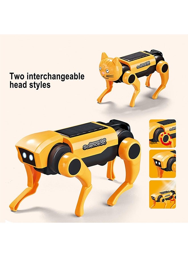 Electronic Dog Toy | Mechanical Robot Toy | Electronic Robot Kit - Solar Powered Robotics - Science Experiment Kit Solar Mechanic Dog - Learning Educational Science - Enhance STEM Skills & Creativity