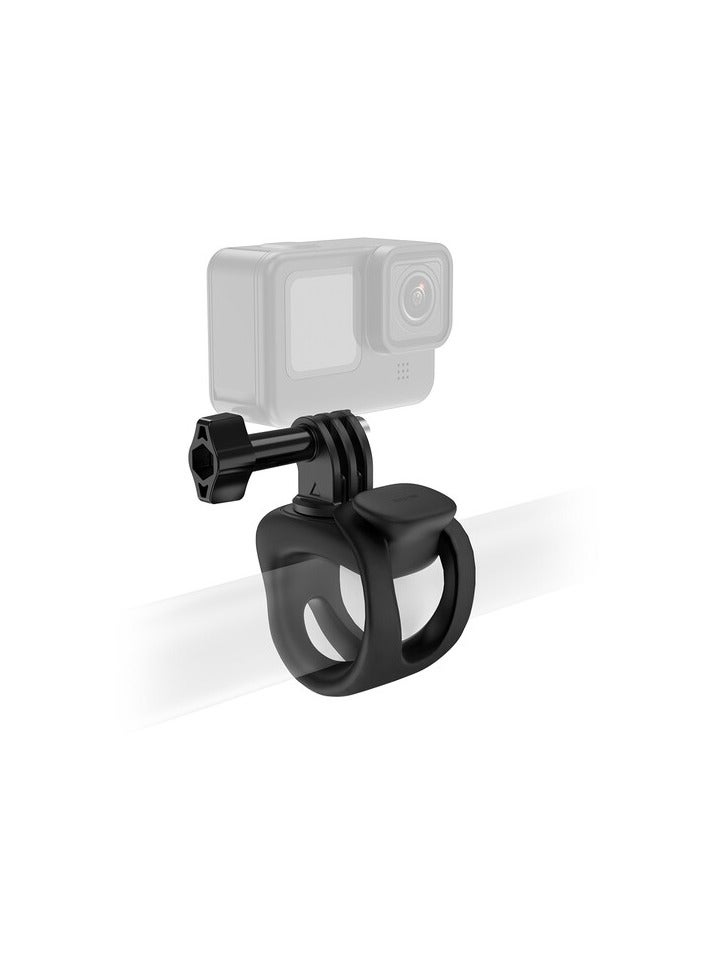 TELESIN Rubber Handlebar Mount for Action Cameras (Black)