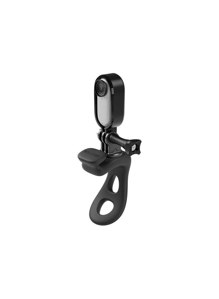 TELESIN Rubber Handlebar Mount for Action Cameras (Black)