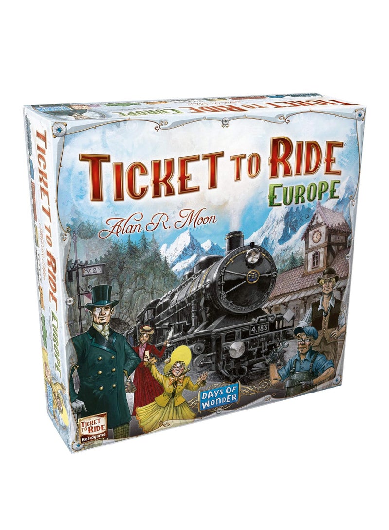 Ticket to Ride Europe Train Board Game for Adults and Family