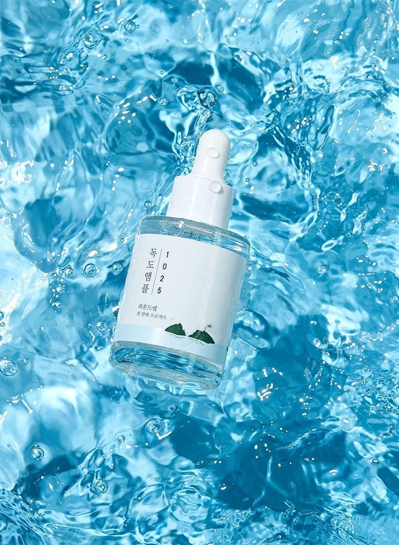 1025 Dokdo Ampoule(Serum) | Hydrating, Soothing, Instant nourishing, Hyaluronic acid, Unscented watery formula (1.59oz)