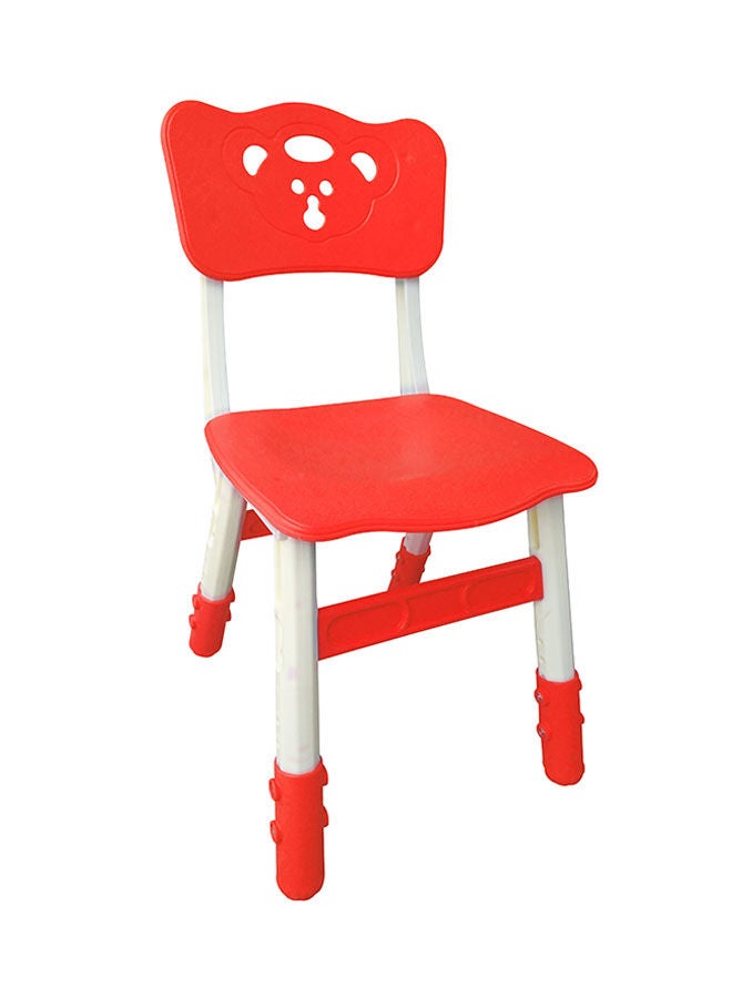Flexible Portable Strong Frame Study Chairs Kids Furniture With Broad Wide Seating For Children - Red