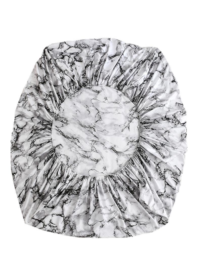3-Piece Marble Patterned Bed Sheets Mattresses Breathable Mattress Cover