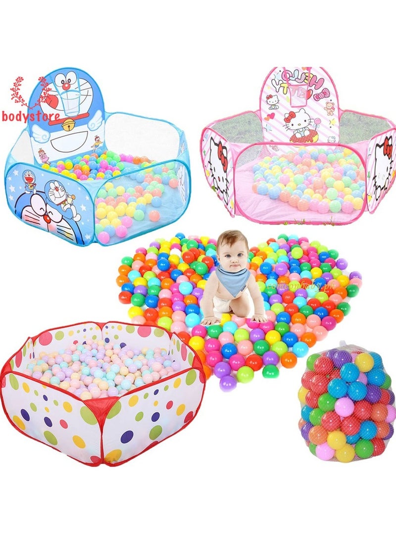 Polka Dot Pattern Foldable Kids Play House Tent Outdoor/Indoor Basketball Tent Multicolour