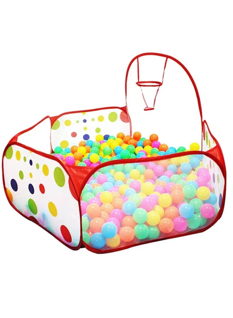 Polka Dot Pattern Foldable Kids Play House Tent Outdoor/Indoor Basketball Tent Multicolour