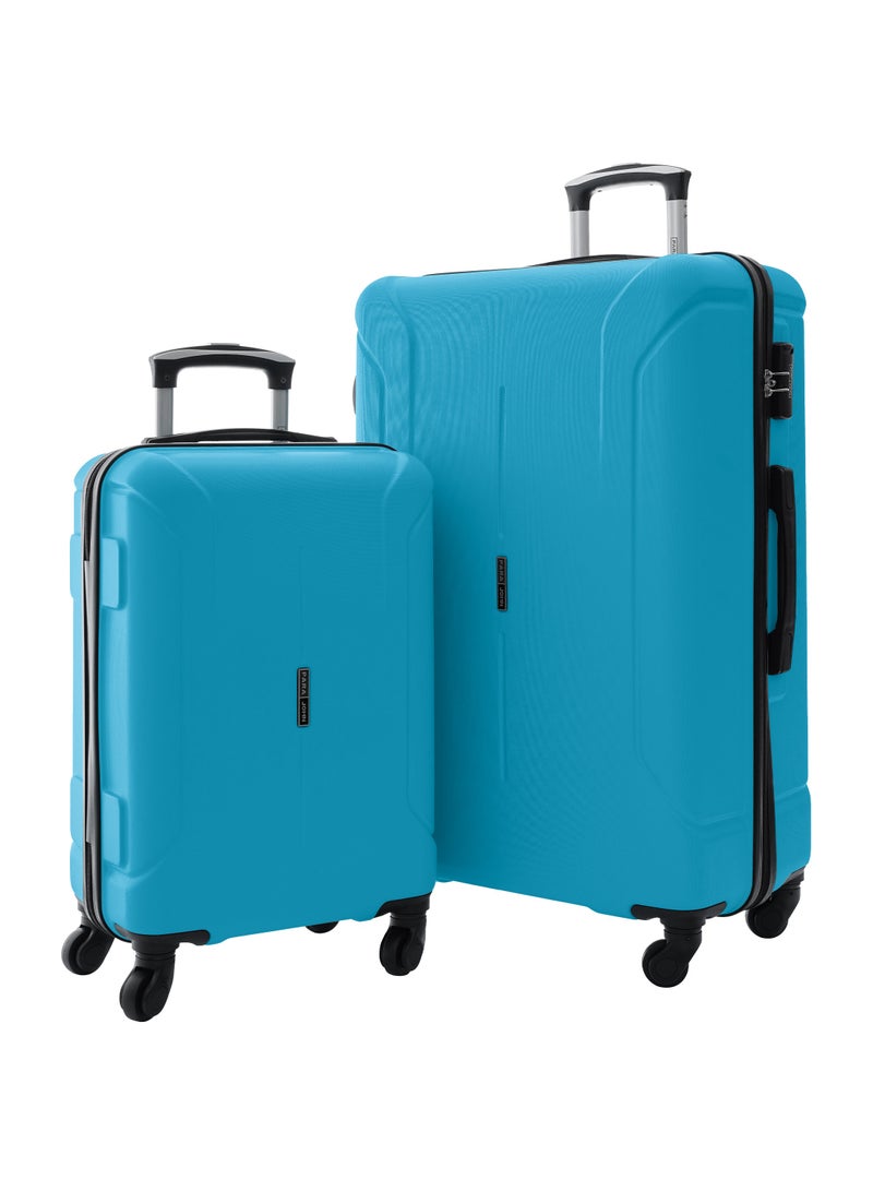 Avo ABS Hardside Spinner Luggage Trolley Set Blue