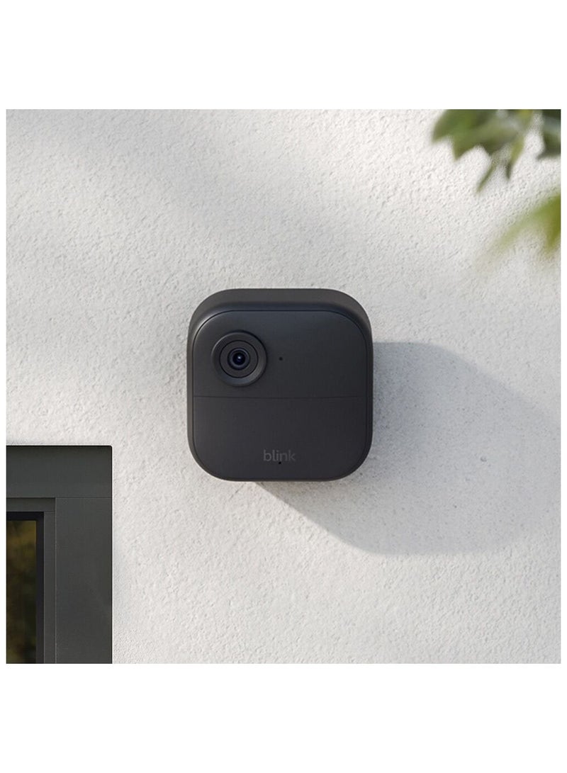 Blink - Outdoor 4 5-Camera Wireless 1080p Security System with Up to Two-year Battery Life - Black