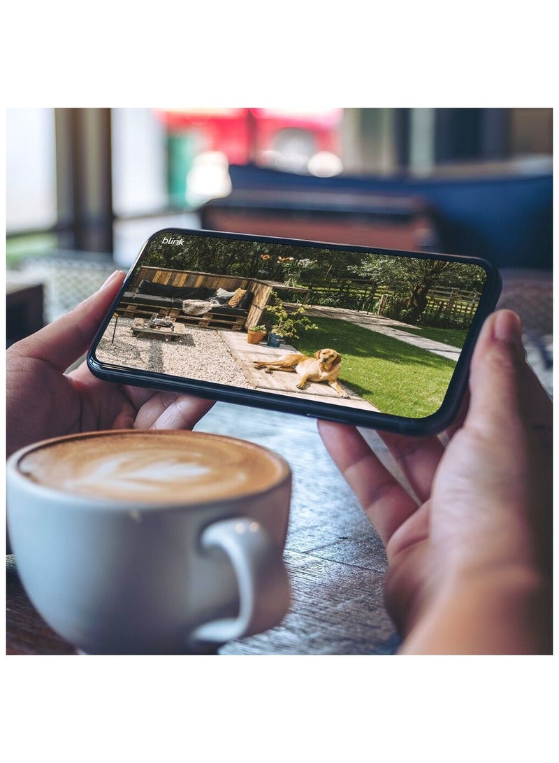 Blink - Outdoor 4 5-Camera Wireless 1080p Security System with Up to Two-year Battery Life - Black