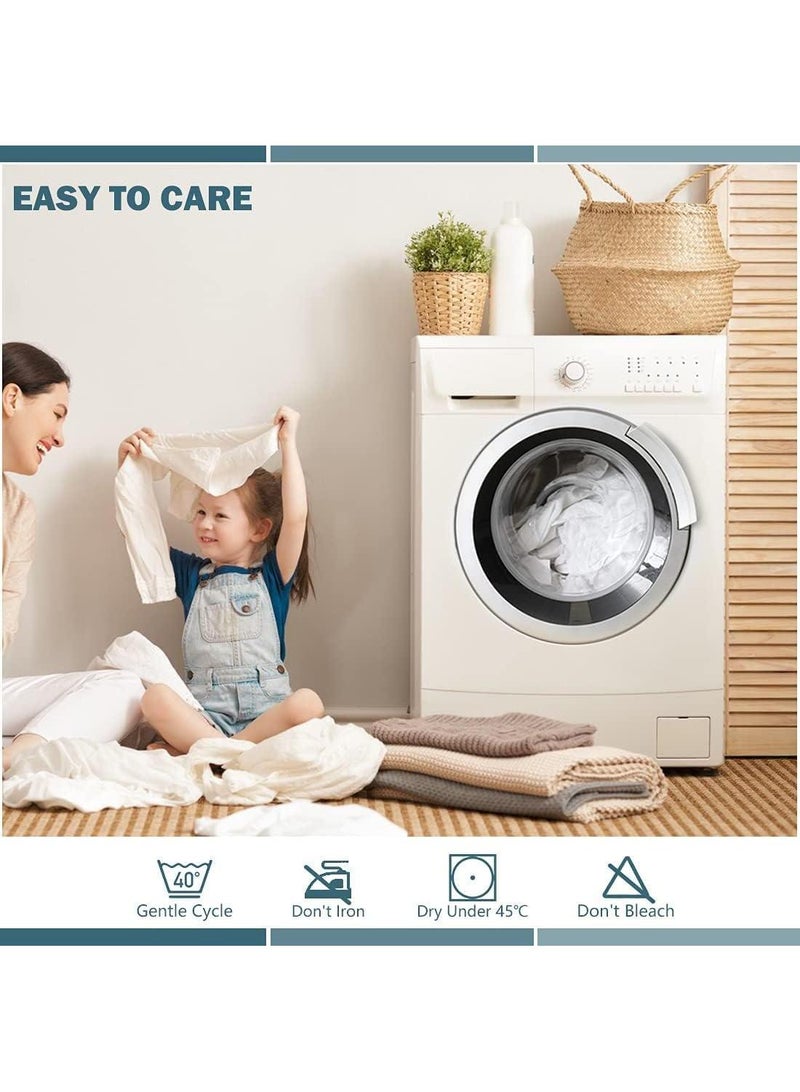 3-Piece Solid Color Bed Sheets Set Waterproof Breathable Mattress Cover