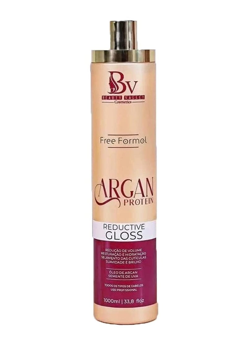 Argan Treatment Protien brazillian Total Repair Protein Recharge Leave In Conditioner 1L Repairing Hair Protien is a free formalin and helps to strengthens and restores dry, damaged hair frizzy hair
