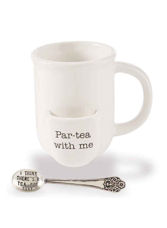 Vintage Inspired Ceramic Mug Spoonpar Tea Cup Set 2 Piece1 Pound