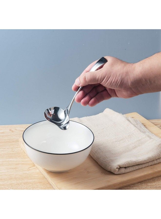 Small Sauce Ladle With Pouring Spout 18/10 Stainless Steel Sauce Drizzle Spoon 7Inch