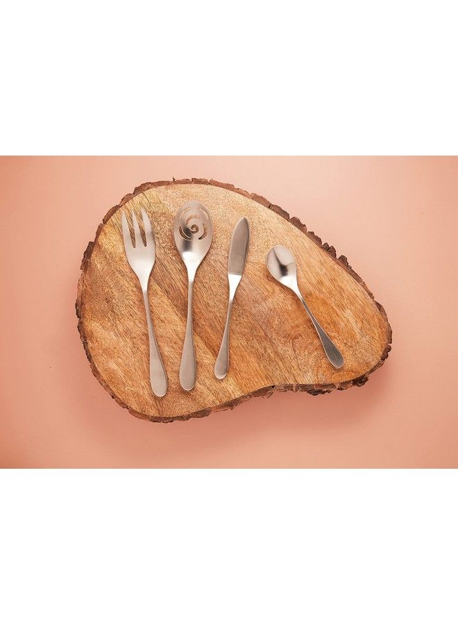 5 Piece Matte Serving Set 18/10 Stainless Steel