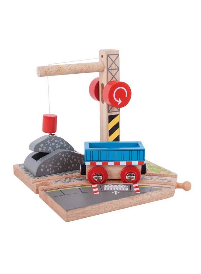 Gravel Wooden Crane For Wooden Train Sets Quality Bigjigs Train Accessories, Compatible With Other Major Wooden Railway Brands