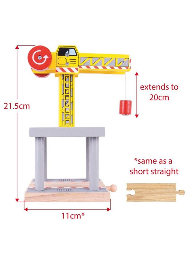 Magnetic Big Yellow Crane Other Major Wooden Rail Brands Are Compatible