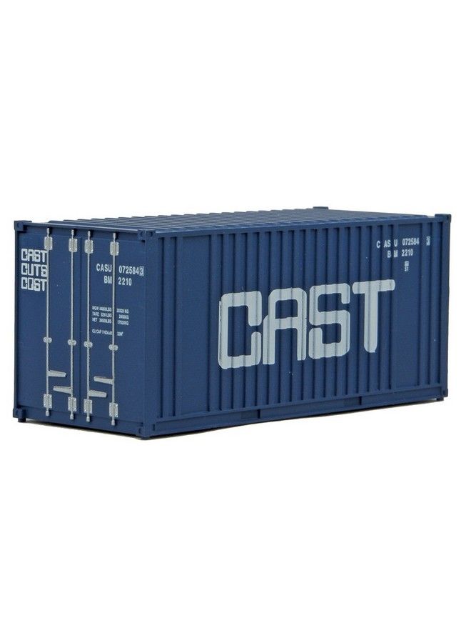 Ho Scale Model Of Cast (Blue, White) 20Corrugated Container With Flat Panel,9498009