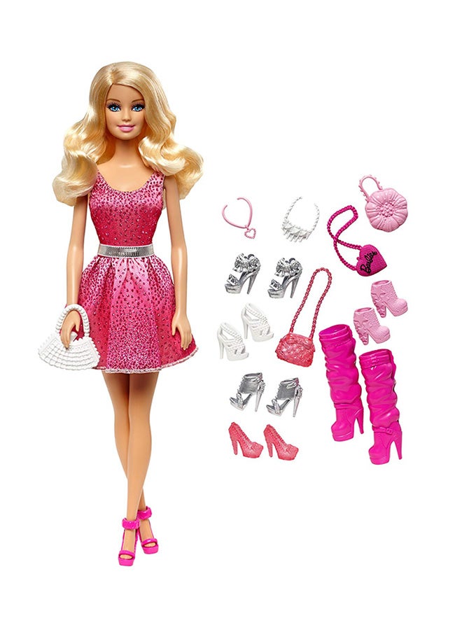 Doll And Shoes Giftset 33.53x6.41x25.81inch