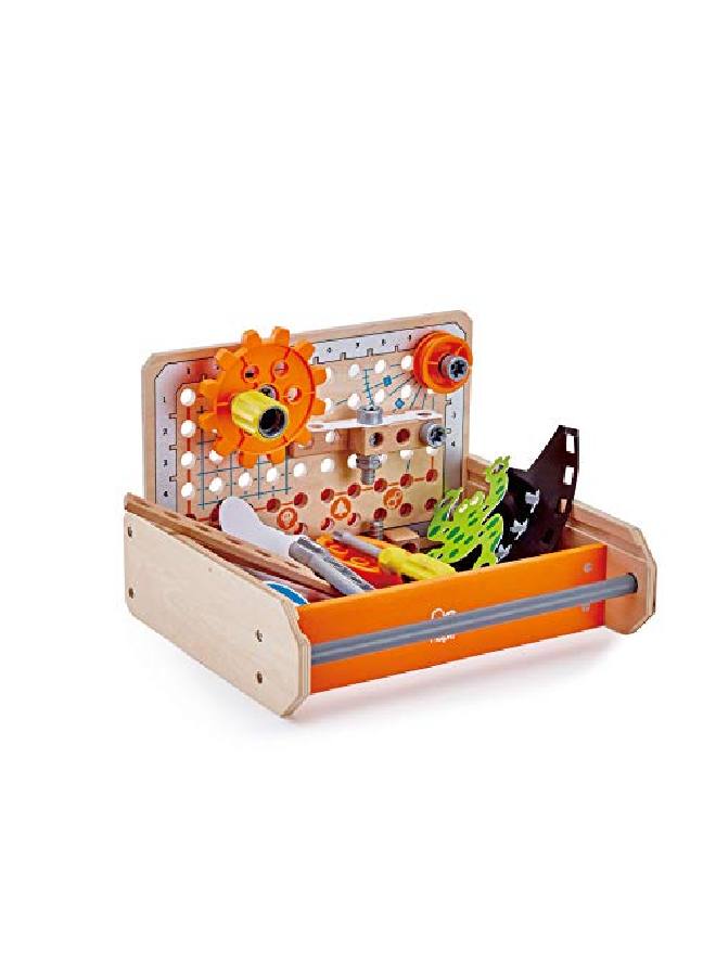 Science Experiment Toolbox ; Colorful Wooden 32 Experiment Kit Fun Educational Science Kids Toy Set & Knowhow Instruction App