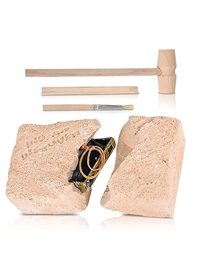 Pirate Treasure Dig Kit For Kids Gem Excavation Set With Digging Tools Interactive Excavating Toys Great Birthday Gift Idea Contest Prize For Boys And Girls