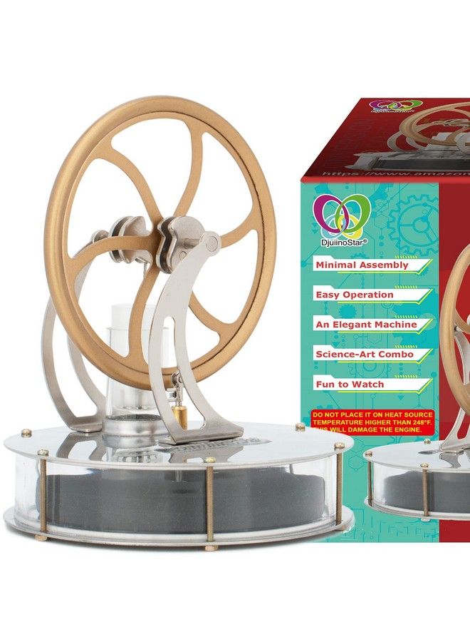 Most Classical Low Temperature Stirling Engine, Unique Coffee Timer, Best Gift Option, Educational Toy, Steam Engine Model Dltd303