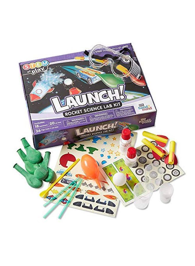 Launch Rocket Kids Science Kits 18 Stem Experiments And Activities Make Your Own Rocket Solar System & Rocket Races ; Educational Toys ; Stem Authenticated