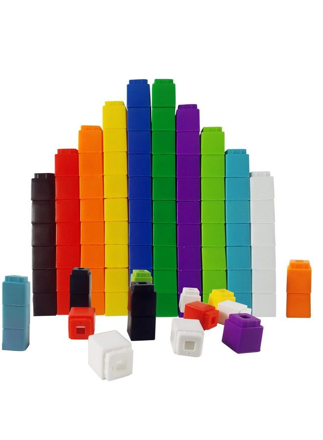 Math Manipulatives Counting Cubes, Educational Number Blocks, Kindergarten Learning Activities Math Cubes, Set Of 100 Number Blocks Toys For Kids Ages 3 Above…