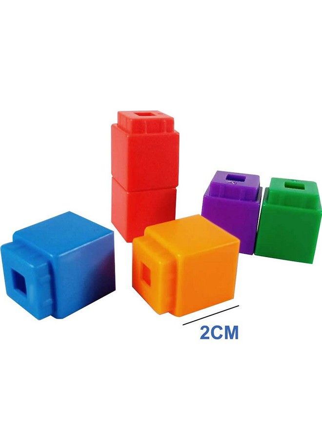 Math Manipulatives Counting Cubes, Educational Number Blocks, Kindergarten Learning Activities Math Cubes, Set Of 100 Number Blocks Toys For Kids Ages 3 Above…