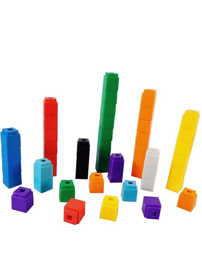 Math Manipulatives Counting Cubes, Educational Number Blocks, Kindergarten Learning Activities Math Cubes, Set Of 100 Number Blocks Toys For Kids Ages 3 Above…