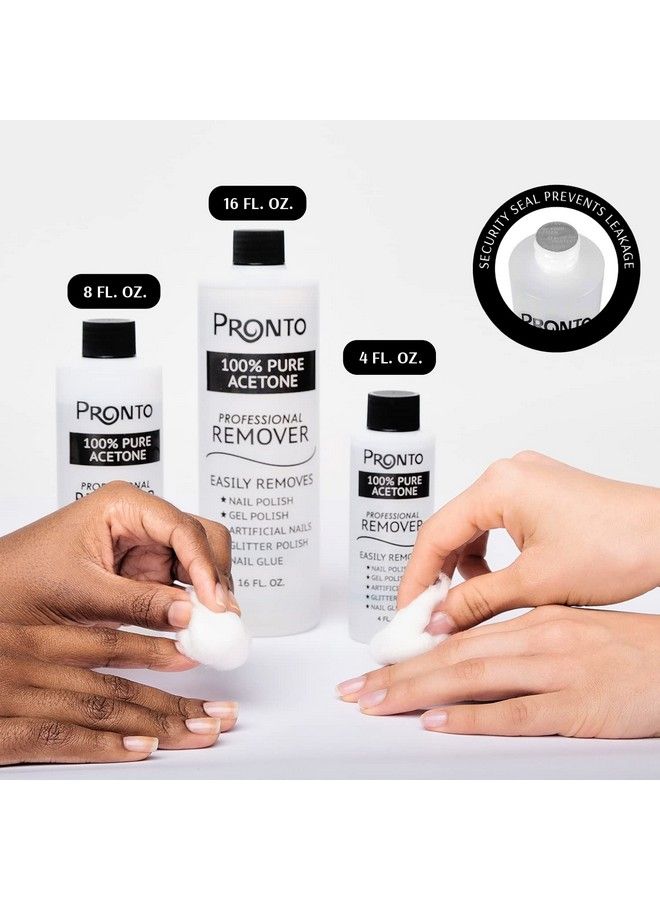 100% Acetone Gel Nail Polish Remover Gel Polish Remover For Nails | Acetone Nail Polish Remover & Gel Remover For Nails For Removal Of Glue Gel Acrylic & Dip | Gel Nail Remover 8 Fl Oz