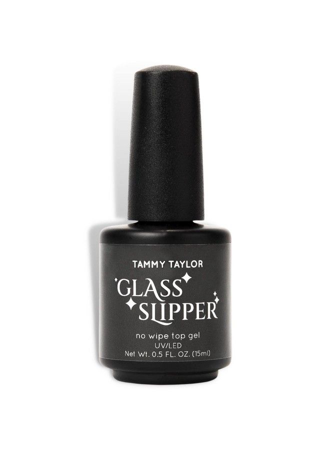 Glass Slipper Top Coat | Smooth Application | Uv/Led Cure | Nonyellowing Top Gel For Gel Polish & Acrylic Nails