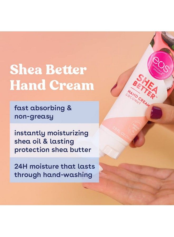 Shea Better Hand Cream Coconut Natural Shea Butter Hand Lotion And Skin Care 24 Hour Hydration With Shea Butter & Oil 2.5 Oz Packaging May Vary