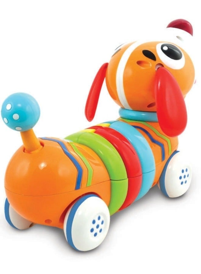 Winfun R/C Rainbow Pup – Remote Control Light-Up Puppy Toy with Music, Movement & Fun Sounds for Toddlers | Fun & Educational Remote-Control Puppy for Kids | For Toddler 18 Months+