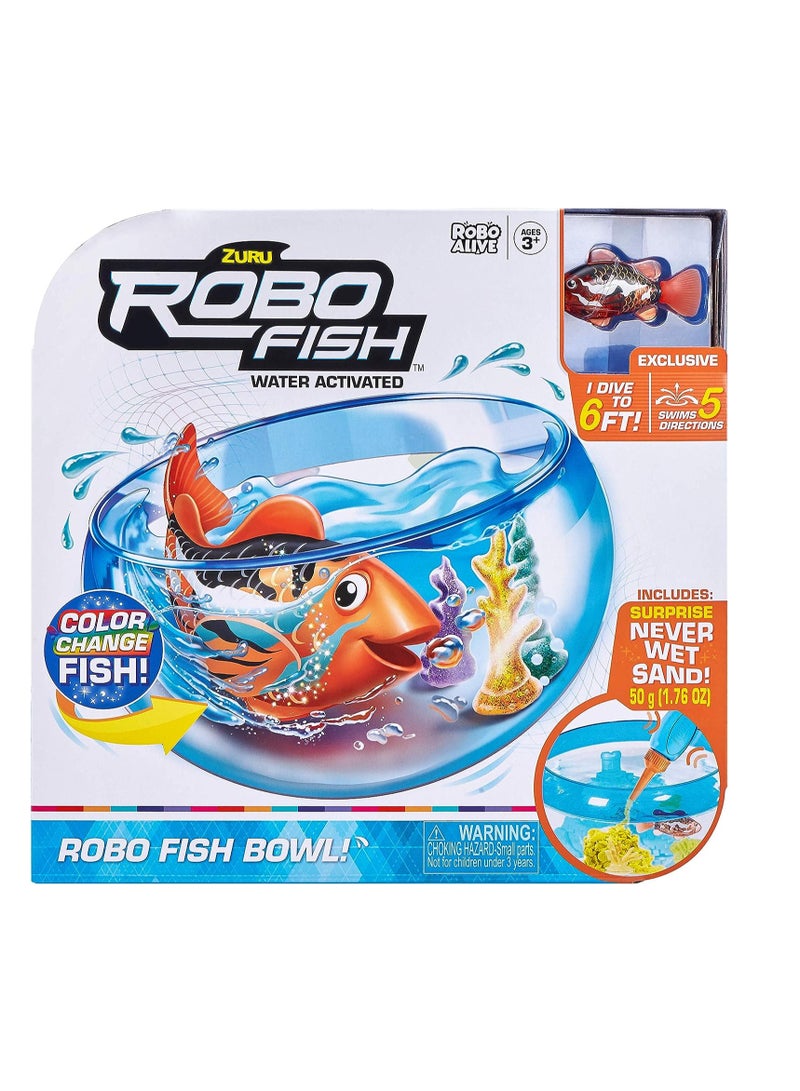 Robo Fish Tank Playset Robotic Toy Pet, Fish, 13.5 x 30 x 28.5 Centimeters