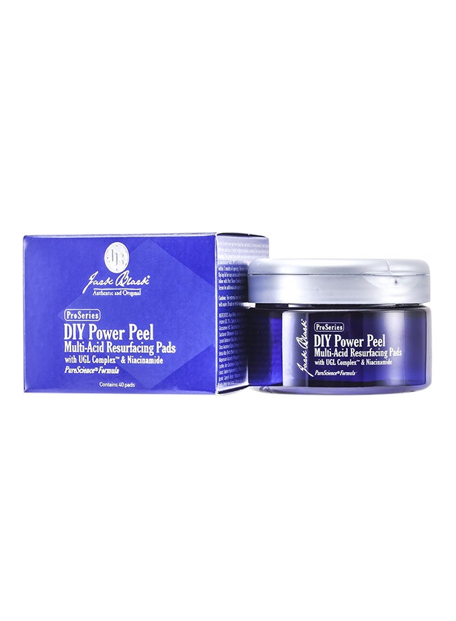 Diy Power Peel Multi-Acid Resurfacing Pads 40 Pads