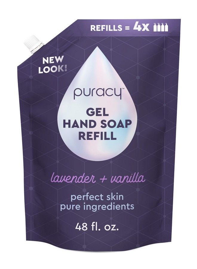 Organic Hand Soap For The Professional Hand Washers We’Ve All Become Moisturizing Natural Gel Hand Wash Soap Liquid Hand Soap Refills For Soft Skin (Refill Lavender & Vanilla 48 Ounce)