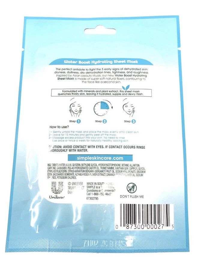 Water Boost Hydrating Sheet Mask 1 Mask (Bundle Of 2)
