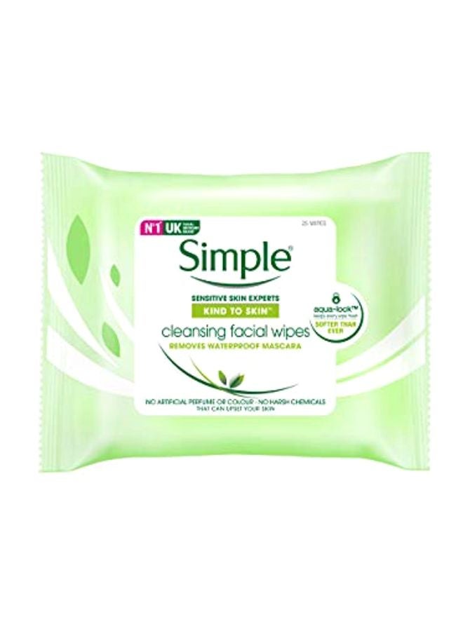 Pack Of 25 Cleansing Facial Wipes
