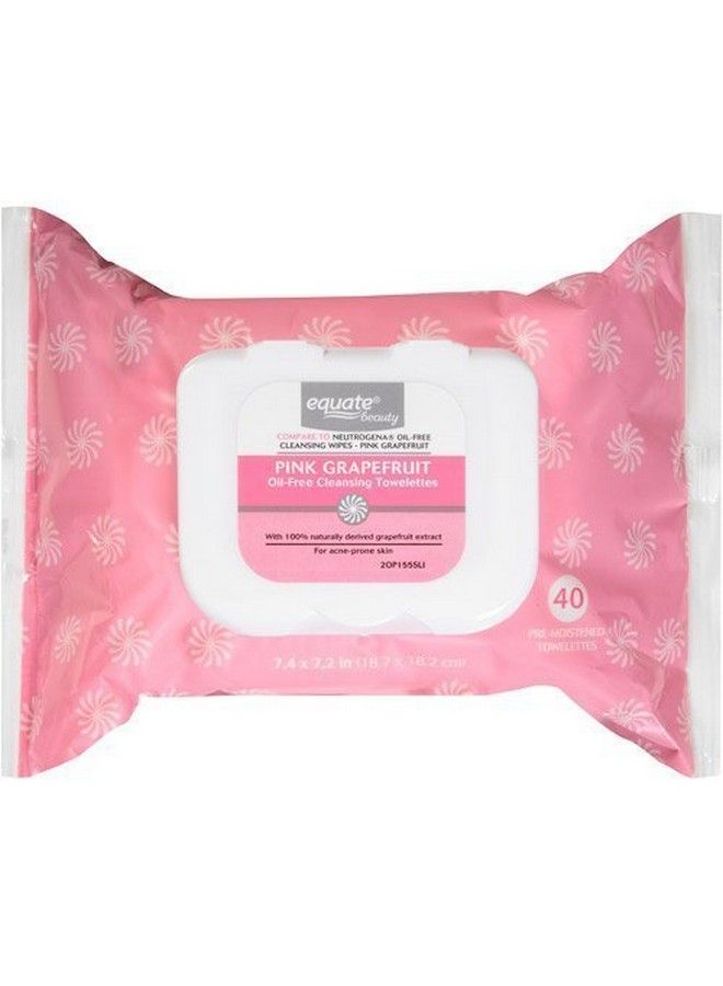 Pink Grapefruit Oilfree Cleansing Towelettes 40 Sheets