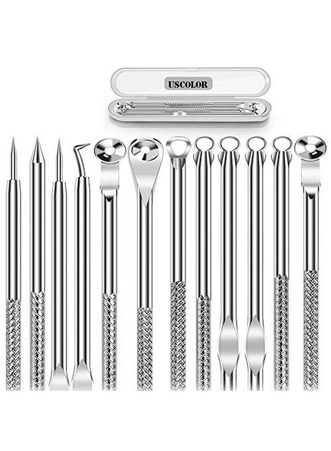 6Pcs Dual Heads Blackhead Remover Pimple Comedone Extractor Acne Whitehead Blemish Removal Kit Premium Stainless Steel Risk Free For Face Skin With Portable Box
