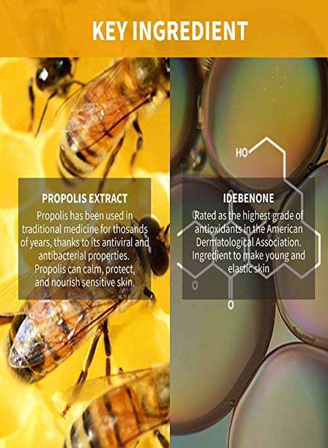 Propolis Vitamin C Eye Cream 1.01 Fl Oz Face Eye Moisturizer For Dullness, Dark Circles, Puffiness