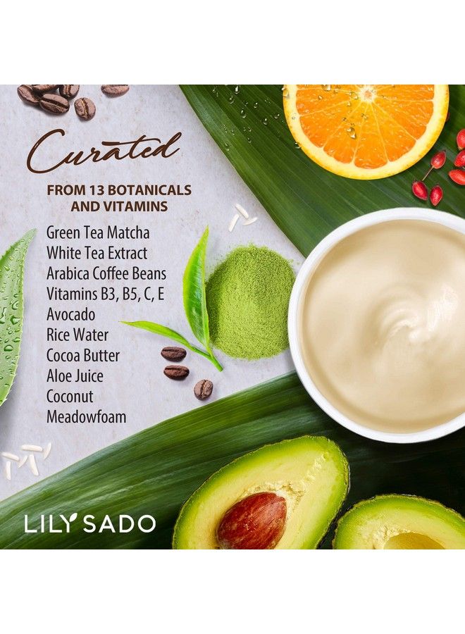 Tea+C Coffee & Matcha Caffeine Eye Cream Antiaging Vegan Natural Repair Moisturizer With Coffee Beans + Green Tea Prevents Undereye Wrinkles Puffiness Dark Circles & Eye Bags 1 Oz