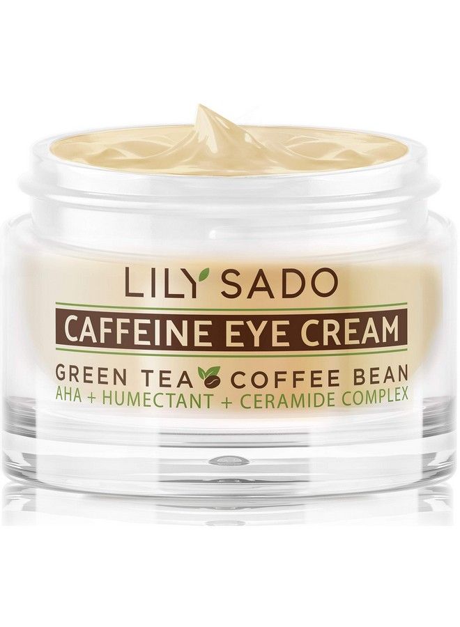 Tea+C Coffee & Matcha Caffeine Eye Cream Antiaging Vegan Natural Repair Moisturizer With Coffee Beans + Green Tea Prevents Undereye Wrinkles Puffiness Dark Circles & Eye Bags 1 Oz