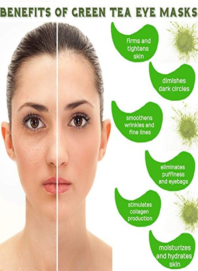 A Matcha Eye Mask By Suprance - Under Eye Patches Treatment For Dark Circles, Eye Bags, Puffiness - Anti-Wrinkle With Hyaluronic Acid And Collagen - 30 Pairs/60 Pcs.