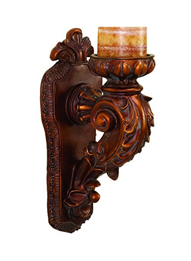 Candle Sconce Brown 13x5x6.5inch