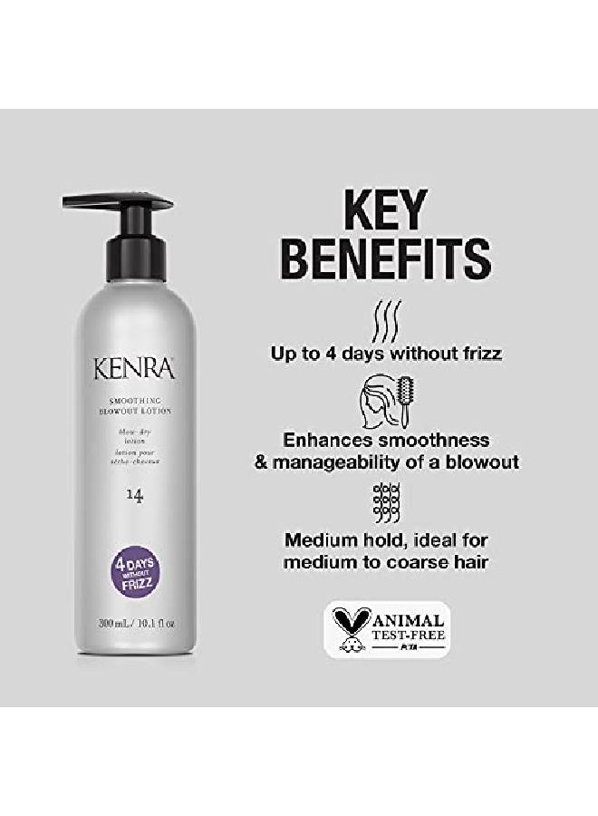 Kenra Smoothing Blowout Lotion 14 ; Ultrafine Blowout Spray ; Medium To Coarse Hair ; 10.1 Fl. Oz
