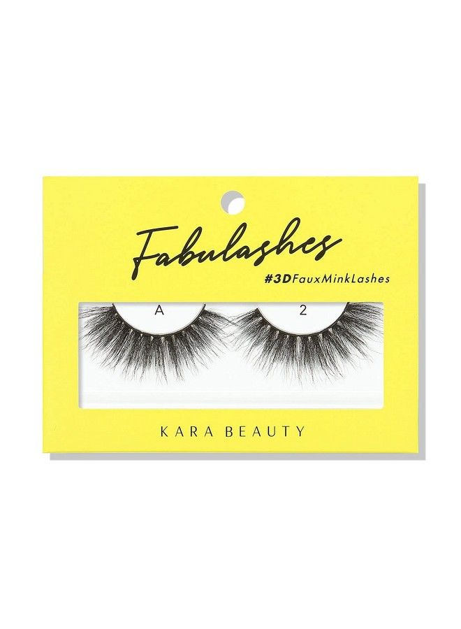FABULASHES 3D Faux Mink False Eyelashes Style A2