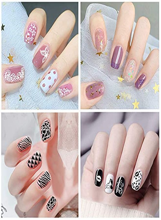 Nail Stamping Polish 12 Colors 6Ml Air Dry Special Polish Manicure Print Nail Polish For Stamping Plates Solid Color Nail Polish Gift Box Nail Varnish Lacquer Nail Art Stamp Gel Polish Set