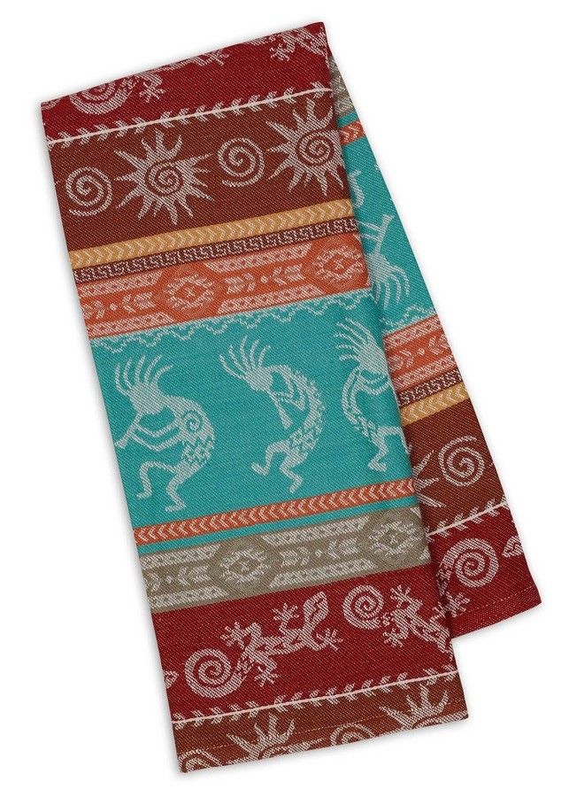 Southwestern Themed Decorative Cotton Kitchen Towel Set | Southwest Boho Western Style Print | 3 Towels For Dish And Hand Drying
